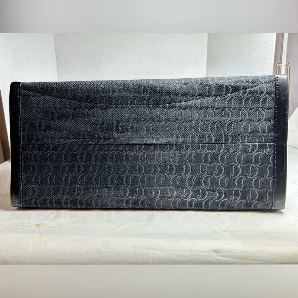 CHRISTIAN LOUBOUTIN BY MY SIDE E/W LARGE TOTE SHOULDER BAG BLACK CL MONOGRAM NEW - Picture 12 of 16